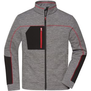 Men's Structure Fleece Jacket - Pflegeleichte Strick-Fleecejacke für Arbeit und Freizeit