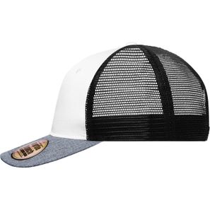 6 Panel Mesh Cap Mélange - Stylische Mesh Cap in moderner Mélange-Optik