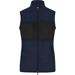 Ladies' Fleece Vest - Fleeceweste im Materialmix