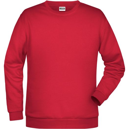 ein rotes sweatshirt mit einem weißen logo auf der brust Men's Promo Sweat - Rundhals-Sweatshirt (Bild 1)