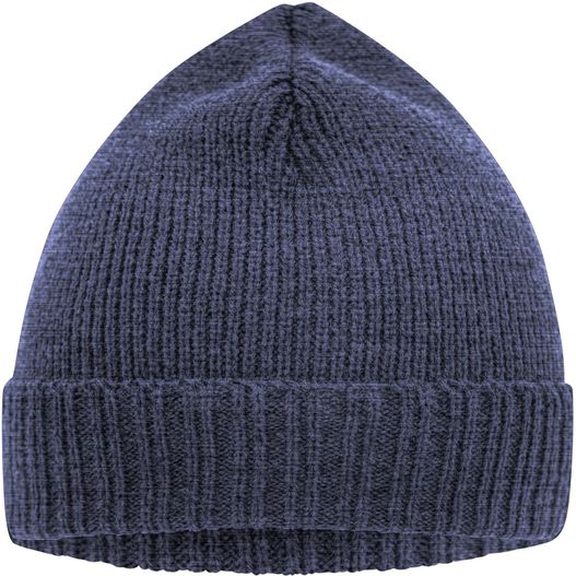 Basic Knitted Beanie - Promotion Strickmütze mit Umschlag (Bild 1)