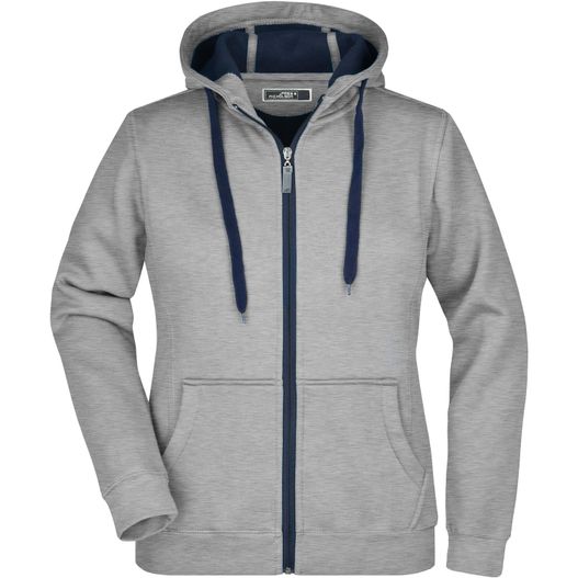 Ladies' Doubleface Jacket - Sportive Jacke mit Kapuze (Bild 1)