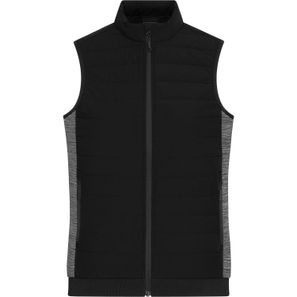 Ladies' Padded Hybrid Vest - Wattierte Weste mit Stehkragen im attraktiven Materialmix