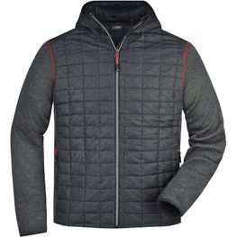 Men's Knitted Hybrid Jacket - Strickfleecejacke im stylischen Materialmix