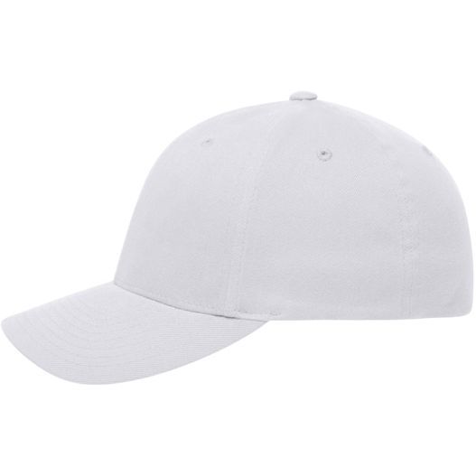 eine weiße baseballkappe auf weißem hintergrund Original Flexfit® Cap - Trendiges 6 Panel Cap ohne Verschluss (Bild 1)
