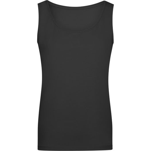 ein schwarzer tanktop mit einem schöpfhals Ladies' Elastic Top - Klassiches Tank-Top (Bild 1)