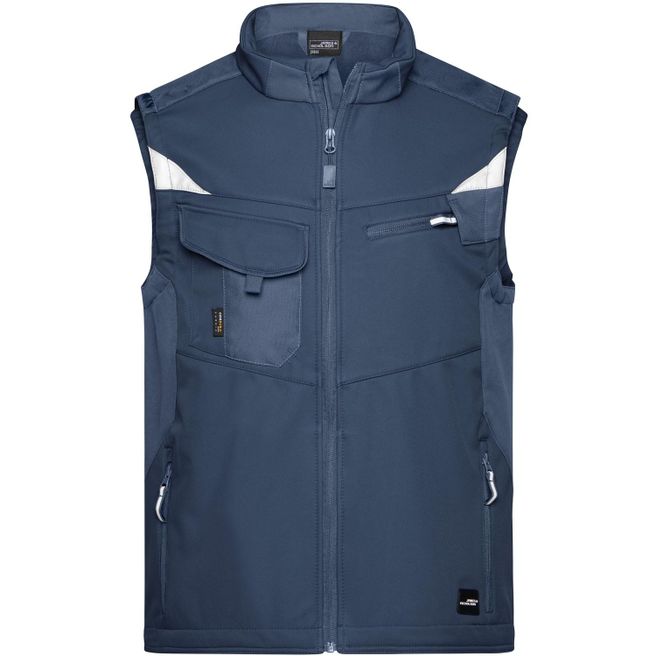 Workwear Softshell Vest - STRONG - - Professionelle Softshellweste mit hochwertiger Ausstattung