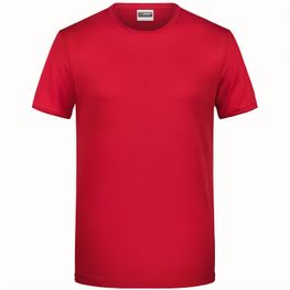 Men's-T - T-Shirt mit trendigem Rollsaum