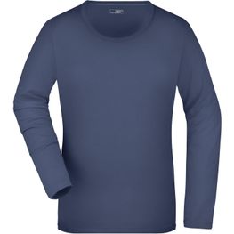 Ladies' Stretch Shirt Long-Sleeved - Langarm Shirt aus weichem Elastic-Single-Jersey
