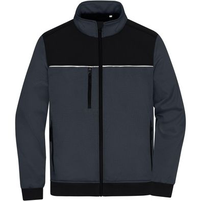 Hybrid Workwear Jacket - Robuste Jacke mit dezentem Druck im Materialmix