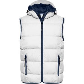 Men's Maritime Vest - Modische Steppweste mit angeschnittener Kapuze