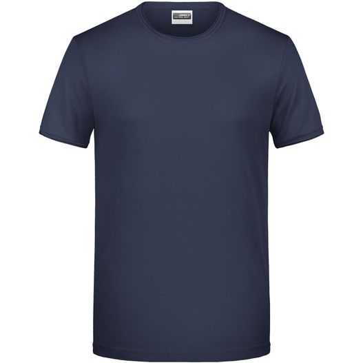 Men's-T - T-Shirt mit trendigem Rollsaum (Bild 1)