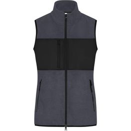 Ladies' Fleece Vest - Fleeceweste im Materialmix