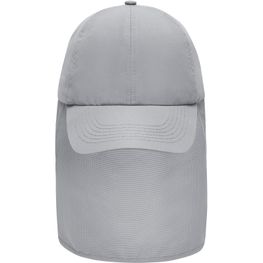 6 Panel Cap with Neck Guard - 6 Panel Cap mit extra langem Nackenschutz