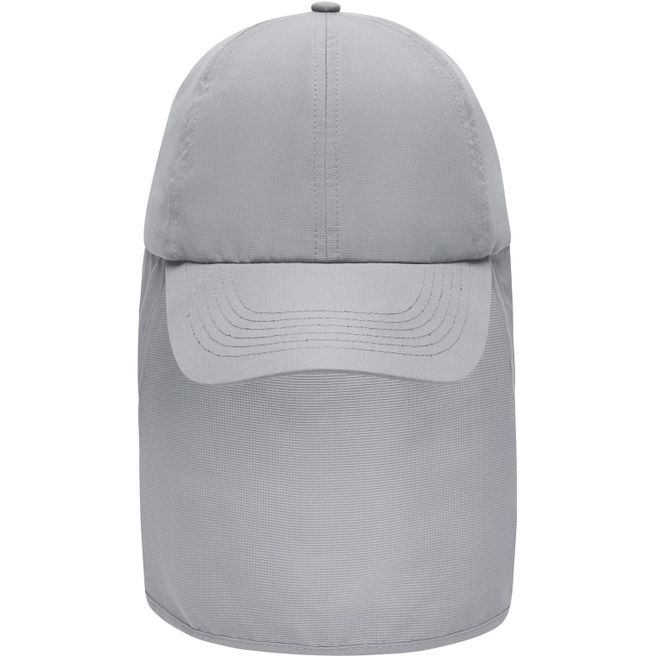 6 Panel Cap with Neck Guard - 6 Panel Cap mit extra langem Nackenschutz