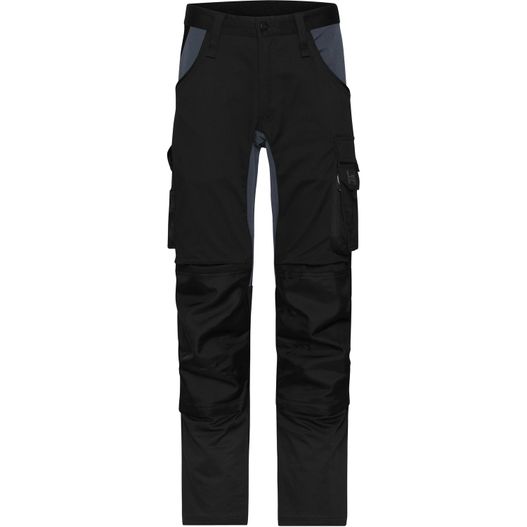 Workwear Stretch-Pants Slim Line - Spezialisierte Arbeitshose in schmaler Schnittführung mit elastischen Einsätzen und funktionellen Details (Bild 1)