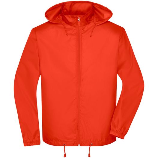 orange jacke mit kapuze auf Men's Promo Jacket - Windbreaker für Promotion und Freizeit (Bild 1)