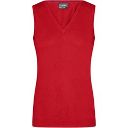 Ladies' V-Neck Pullunder - Klassischer Baumwoll-Pullunder