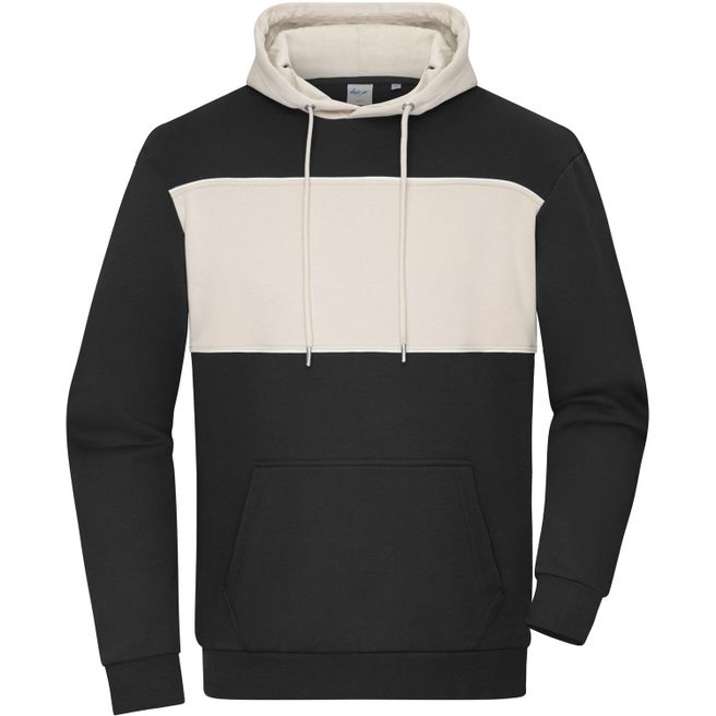 Sweat-Hoody colour-block UNISEX - Unisex Hoody mit Kontrasteinsatz