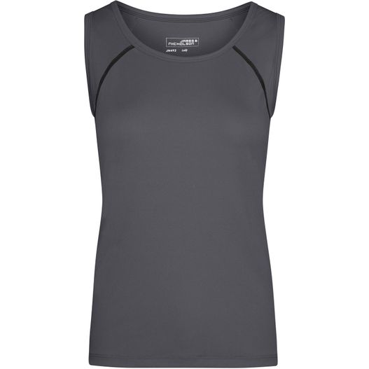 ein damen tanktop mit seitlichem reißverschluss Ladies' Sports Tanktop - Funktionstop für Fitness und Sport (Bild 1)