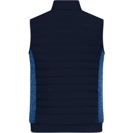 Men's Padded Hybrid Vest - Wattierte Weste mit Stehkragen im attraktiven Materialmix