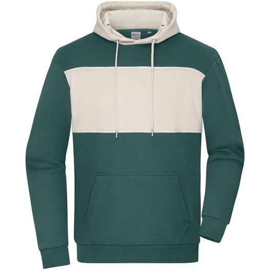 Sweat-Hoody colour-block UNISEX - Unisex Hoody mit Kontrasteinsatz (Bild 1)