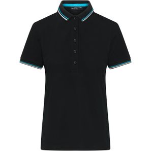 Ladies' Polo - Klassisches Polo mit Kontraststreifen an Kragen und Armbündchen in Piqué-Qualität