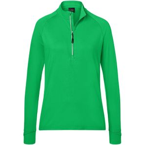 Ladies' Sports  Shirt Half-Zip - Langarm-Shirt mit Reißverschluss für Sport und Freizeit