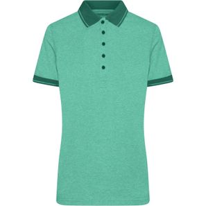 Ladies' Heather Polo - Melange Polo mit modischen Details