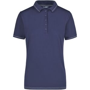 Ladies' Elastic Polo - Hochwertiges Poloshirt mit Kontraststreifen