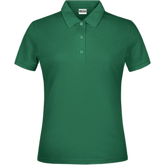 ein grünes poloshirt mit einem weißen logo auf der brust Promo Polo Lady - Klassisches Poloshirt (Bild 1)