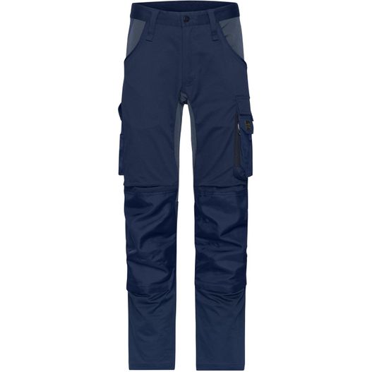 ein bild von einem paar cargo-hosen Workwear Stretch-Pants Slim Line - Spezialisierte Arbeitshose in schmaler Schnittführung mit elastischen Einsätzen und funktionellen Details (Bild 1)