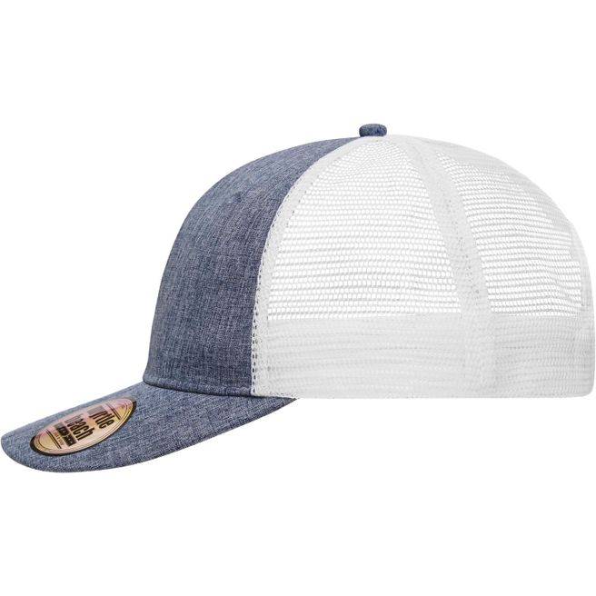6 Panel Mesh Cap Mélange - Stylische Mesh Cap in moderner Mélange-Optik