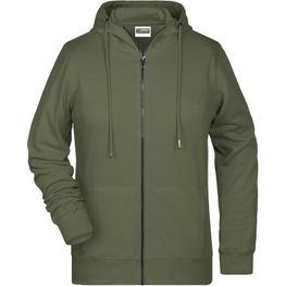 Ladies' Zip Hoody - Sweatjacke mit Kapuze und Reißverschluss