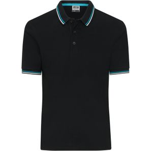 Men's Polo - Klassisches Polo mit Kontraststreifen an Kragen und Armbündchen in Piqué-Qualität