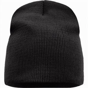 Beanie No.1 - Enganliegende Strickmütze ohne Umschlag