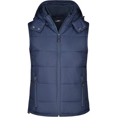 Ladies' Padded Vest - Modische Steppweste mit abnehmbarer Kapuze