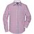 Men's Checked Shirt - Modisches Karoshirt mit Uni-Einsätzen an Kragen und Manschette