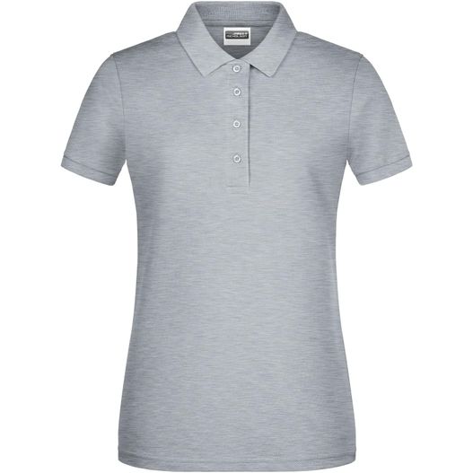 ein frauen poloshirt in grau Ladies' Basic Polo - Klassisches Poloshirt (Bild 1)