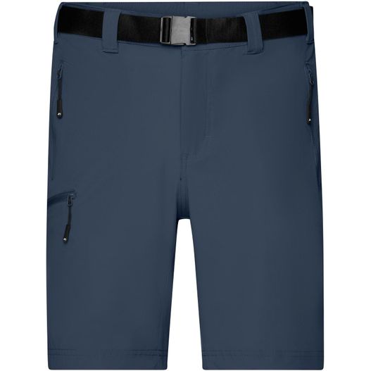 die herren shorts mit gürtel und taschen Men's Trekking Shorts - Bi-elastische kurze Outdoorhose (Bild 1)