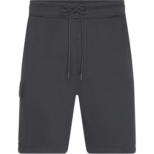 Men's Lounge Shorts - Modische, kurze Sweathose aus BIO-Baumwolle im Cargo-Style (Bild 1)
