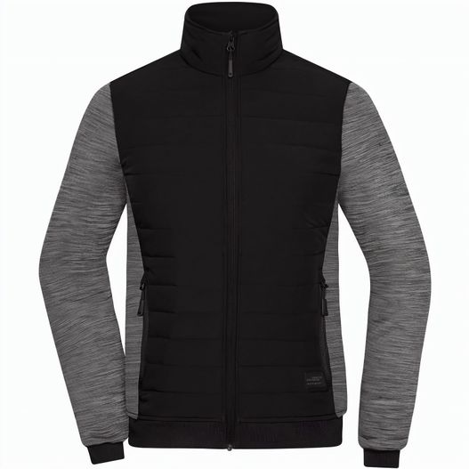 Ladies' Padded Hybrid Jacket - Wattierte Jacke mit Stehkragen im attraktiven Materialmix (Bild 1)