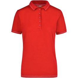 Ladies' Elastic Polo - Hochwertiges Poloshirt mit Kontraststreifen