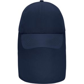 6 Panel Cap with Neck Guard - 6 Panel Cap mit extra langem Nackenschutz