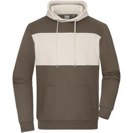 Sweat-Hoody colour-block UNISEX - Unisex Hoody mit Kontrasteinsatz