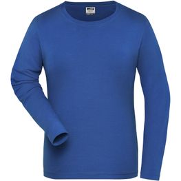 Ladies' BIO Stretch-Longsleeve Work - SOLID - - Langarm Shirt aus weichem Elastic-Single-Jersey