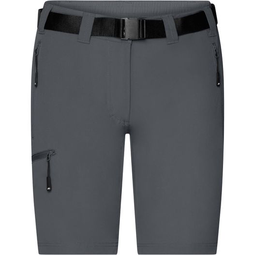 die damen shorts mit gürtel und taschen Ladies' Trekking Shorts - Bi-elastische kurze Outdoorhose (Bild 1)