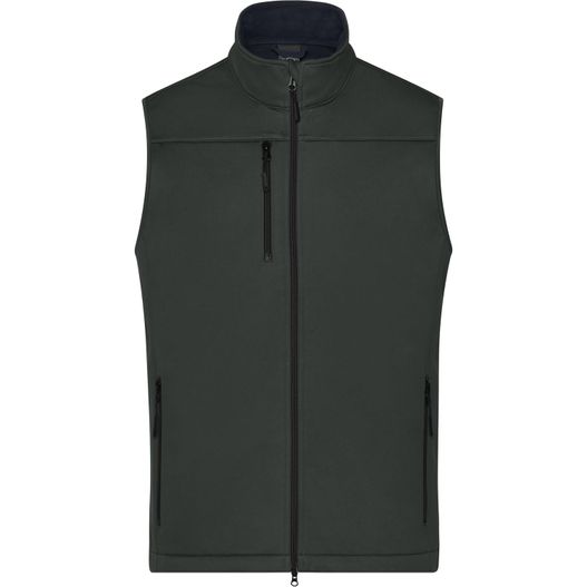 Men's Softshell Vest - Klassische Softshellweste im sportlichen Design aus recyceltem Polyester (Bild 1)