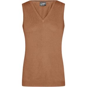 Ladies' V-Neck Pullunder - Klassischer Baumwoll-Pullunder