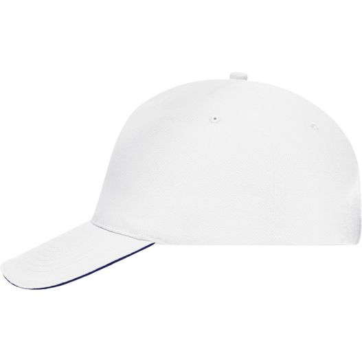 5 Panel Sandwich Cap - 5 Panel Cap mit kontrastfarbigem Sandwich (Bild 1)